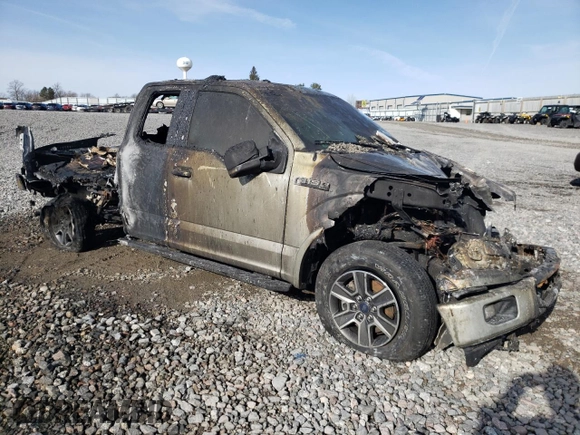 2017 Ford F-150 XL with VIN 1FTFX1EF8HFA34138, listed as a Copart auction lot 48054865 with Not Provided miles and Salvage Title. Bid and sale history available at carsss.com. Image 4.