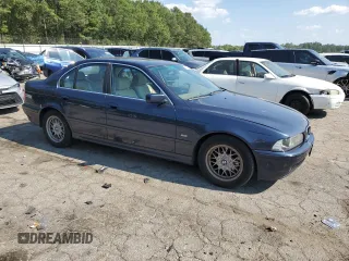 2002 BMW 5 Series 525iA with VIN WBADT43402GZ95367, listed as a Copart auction lot 68072334 with 167,537 mi miles and Salvage Title. Bid and sale history available at carsss.com. Image 4.