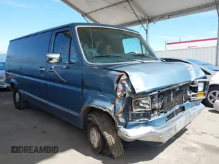 1988 Ford Econoline Cargo with VIN 1FTEE14N9JHB17128, listed as a IAAI auction lot 41933294 with 98,478 mi miles and . Bid and sale history available at DreamBid. Image 1.