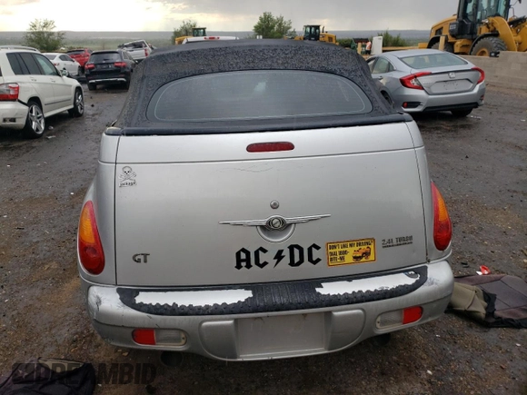2005 Chrysler PT Cruiser GT with VIN 3C3AY75S25T526421, listed as a Copart auction lot 66907234 with 116,008 mi miles and Salvage Title. Bid and sale history available at carsss.com. Image 6.
