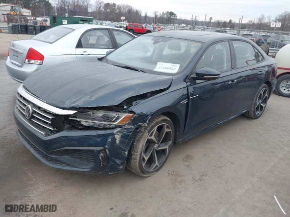 2020 Volkswagen Passat 2.0T R-Line with VIN 1VWMA7A39LC024412, listed as a IAAI auction lot 41508562 with 51,835 mi miles. Bid and sale history available at carsss.com. Image 17.