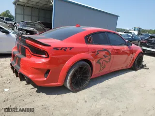 2021 Dodge Charger SRT Hellcat Redeye Widebody with VIN 2C3CDXL92MH615028, listed as a Copart auction lot 76061024 with 21,741 mi miles and Clean Title. Bid and sale history available at carsss.com. Image 3.