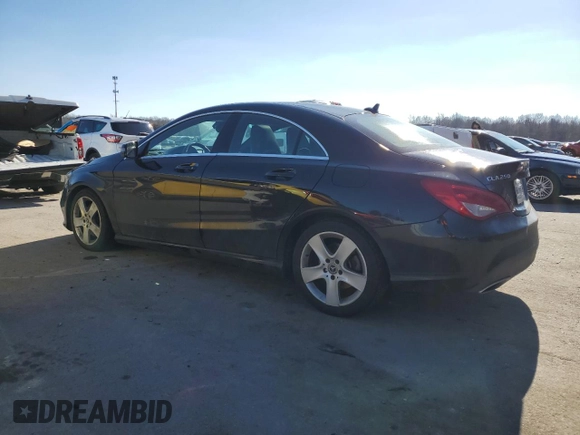 2018 Mercedes-Benz CLA 250 with VIN WDDSJ4GB7JN628426, listed as a Copart auction lot 43414564 with 70,563 mi miles and . Bid and sale history available at DreamBid. Image 2.