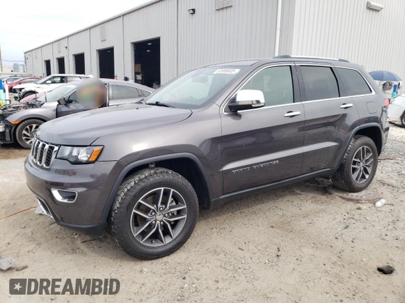 2017 Jeep Grand Cherokee Limited with VIN 1C4RJFBGXHC603579, listed as a Copart auction lot 53986605 with 109,039 mi miles and Salvage Title. Bid and sale history available at carsss.com. Image 1.