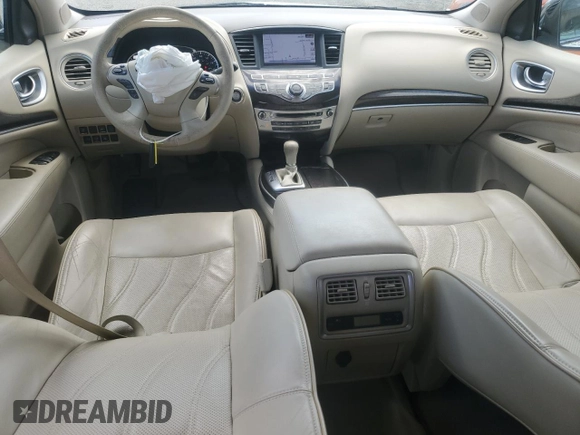2013 Infiniti JX35 with VIN 5N1AL0MN6DC330680, listed as a Copart auction lot 71867564 with 65,203 mi miles and Salvage Title. Bid and sale history available at carsss.com. Image 8.