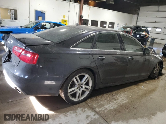 2014 Audi A6 3.0T Prestige with VIN WAUHGAFC1EN031979, listed as a Copart auction lot 48577955 with 0 mi miles and Non Repairable. Bid and sale history available at carsss.com. Image 3.