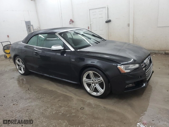 2013 Audi S5 Premium Plus with VIN WAUCGAFH7DN017346, listed as a Copart auction lot 85787924 with 119,684 mi miles and Salvage Title. Bid and sale history available at carsss.com. Image 4.