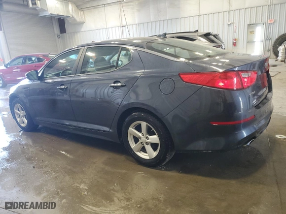 2015 Kia Optima LX with VIN KNAGM4A73F5594002, listed as a Copart auction lot 48220785 with 97,668 mi miles and Clean Title. Bid and sale history available at carsss.com. Image 2.