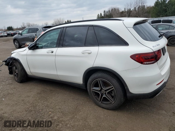 2021 Mercedes-Benz GLC 300 with VIN W1N0G8EB0MV264079, listed as a Copart auction lot 84790434 with 77,651 mi miles and Clean title. Bid and sale history available at DreamBid. Image 2.
