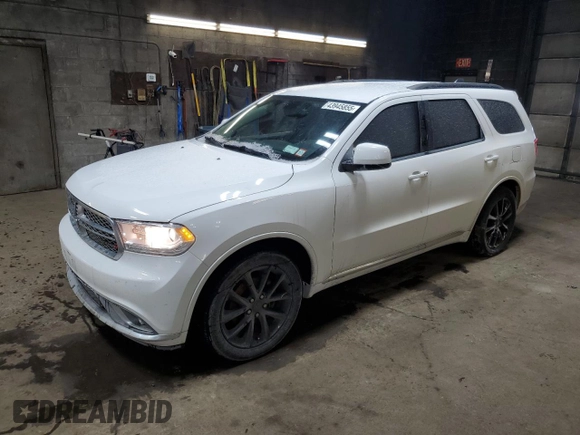 2019 Dodge Durango SXT Plus with VIN 1C4RDHAG7KC644618, listed as a Copart auction lot 43945855 with 100,283 mi miles and Salvage Title. Bid and sale history available at DreamBid. Image 1.