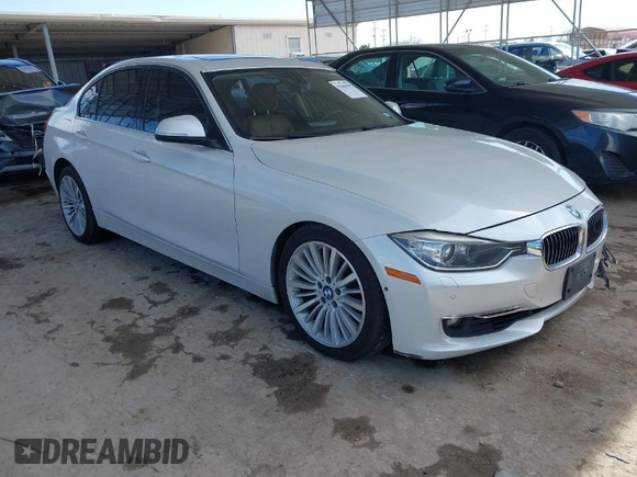 2013 BMW 3 Series 328i xDrive with VIN WBA3B3G53DNR79514, listed as a IAAI auction lot 41662949 with 104,125 mi miles. Bid and sale history available at carsss.com. Image 1.