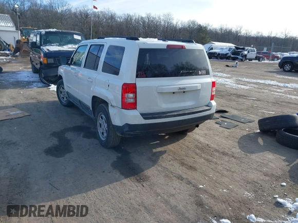2017 Jeep Patriot Sport with VIN 1C4NJPBB5HD166657, listed as a IAAI auction lot 41301710 with 142,633 mi miles. Bid and sale history available at carsss.com. Image 3.