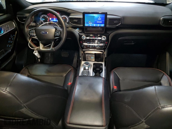 2022 Ford Explorer ST-Line с VIN 1FMSK8KH6NGA80354, выставлен на аукционе Copart как лот 82803054 с пробегом 53 074 миль миль и Списание • Salvage title. История ставок и продаж доступна на DreamBid. Изображение 8.