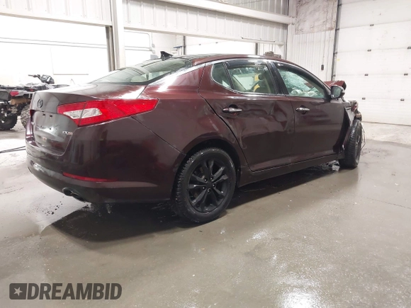 2011 Kia Optima EX with VIN KNAGN4A70B5108513, listed as a IAAI auction lot 42097595 with 184,334 mi miles and . Bid and sale history available at carsss.com. Image 4.