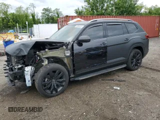 2022 Volkswagen Atlas SEL Premium R-Line with VIN 1V2FR2CA5NC522076, listed as a Copart auction lot 55854025 with 39,494 mi miles and Salvage title. Bid and sale history available at DreamBid. Image 1.
