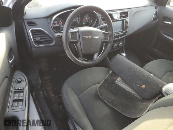 2012 Chrysler 200 LX with VIN 1C3CCBAB1CN117579, listed as a Copart auction lot 81305264 with 224,598 mi miles and Salvage Title. Bid and sale history available at DreamBid. Image 8.
