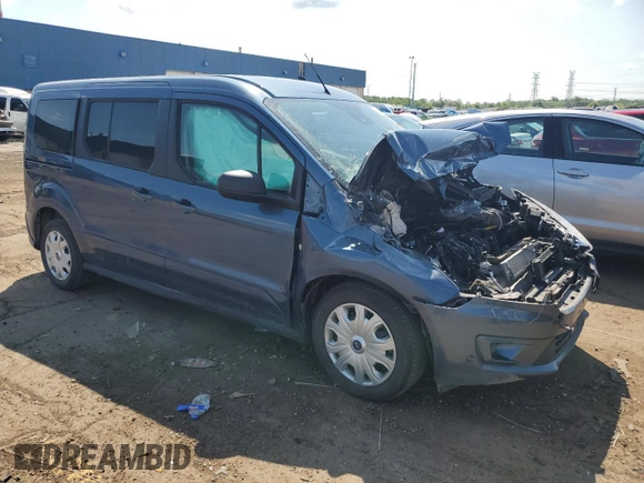 2021 Ford Transit Connect XLT with VIN NM0GE9F24M1487133, listed as a Copart auction lot 60224185 with 26,631 mi miles and Clean title. Bid and sale history available at DreamBid. Image 4.