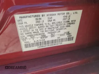 2005 Nissan Maxima 3.5 SL with VIN 1N4BA41E45C803705, listed as a Copart auction lot 74066844 with 138,710 mi miles and Salvage Title. Bid and sale history available at carsss.com. Image 13.