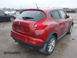 2013 Nissan Juke SV with VIN JN8AF5MR5DT209428, listed as a IAAI auction lot 41964212 with 117,469 mi miles and . Bid and sale history available at carsss.com. Image 4.