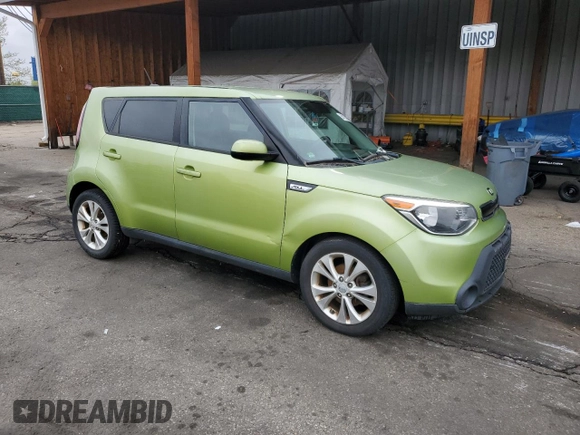 2015 Kia Soul + with VIN KNDJP3A54F7788017, listed as a Copart auction lot 54783365 with 118,106 mi miles and Non Repairable. Bid and sale history available at carsss.com. Image 4.