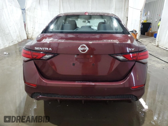 2022 Nissan Sentra SV with VIN 3N1AB8CV5NY236986, listed as a Copart auction lot 44025115 with 10,089 mi miles and Salvage Title. Bid and sale history available at carsss.com. Image 6.