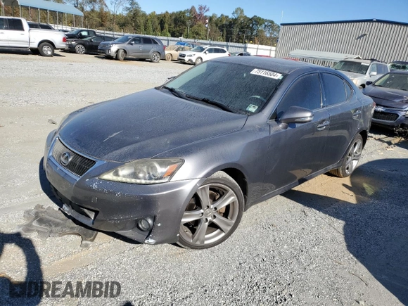 2012 Lexus IS 250 with VIN JTHCF5C22C5060468, listed as a Copart auction lot 75116504 with 206,410 mi miles and Salvage Title. Bid and sale history available at DreamBid. Image 1.