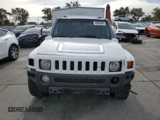 2007 Hummer H3 SUV with VIN 5GTDN13E178115646, listed as a Copart auction lot 80996834 with 160,478 mi miles and Salvage Title. Bid and sale history available at carsss.com. Image 5.