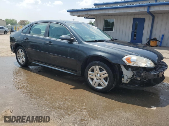 2014 Chevrolet Impala LT with VIN 2G1WB5E36E1135587, listed as a Copart auction lot 64557805 with 95,105 mi miles and Salvage title. Bid and sale history available at DreamBid. Image 4.