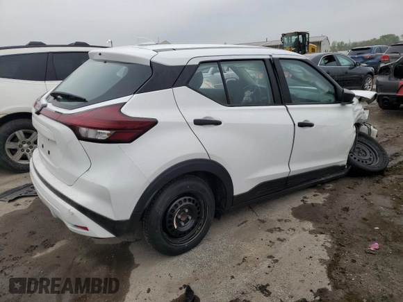 2023 Nissan Kicks S z VIN 3N1CP5BV2PL494540, wystawiony jako Copart lot #55068575 z przebiegiem 26 782 mil mil oraz Szkoda całkowita • Salvage title. Historia ofert i sprzedaży dostępna na DreamBid. Obrazek 3.