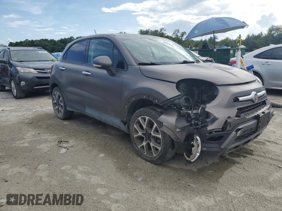 2016 FIAT 500X Trekking with VIN ZFBCFXCTXGP378129, listed as a Copart auction lot 59655095 with 159,386 mi miles and Salvage title. Bid and sale history available at DreamBid. Image 4.