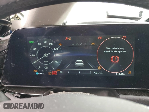 2024 Kia Niro Wind with VIN KNDCR3L17R5122752, listed as a Copart auction lot 54700365 with 11,446 mi miles and Clean Title. Bid and sale history available at DreamBid. Image 9.