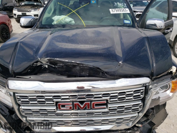 2022 GMC Canyon 4WD Denali with VIN 1GTG6EEN2N1205576, listed as a Copart auction lot 67949583 with 26,885 mi miles. Bid and sale history available at carsss.com. Image 11.