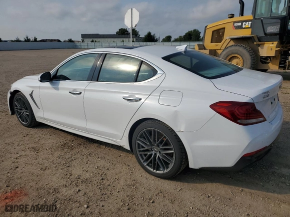 2019 Genesis G70 2.0T Advanced with VIN KMTG44LA3KU038205, listed as a Copart auction lot 67048804 with 75,304 mi miles and Non Repairable. Bid and sale history available at carsss.com. Image 2.