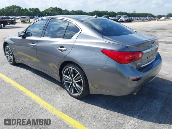 2015 Infiniti Q50 Premium z VIN JN1BV7AR3FM390743, wystawiony jako IAAI lot #41990093 z przebiegiem 91 350 mil mil oraz . Historia ofert i sprzedaży dostępna na DreamBid. Obrazek 3.