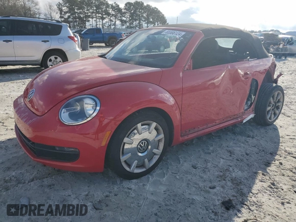 2015 Volkswagen Beetle 1.8T with VIN 3VW517AT6FM807260, listed as a Copart auction lot 85586124 with 88,565 mi miles and Salvage title. Bid and sale history available at DreamBid. Image 1.