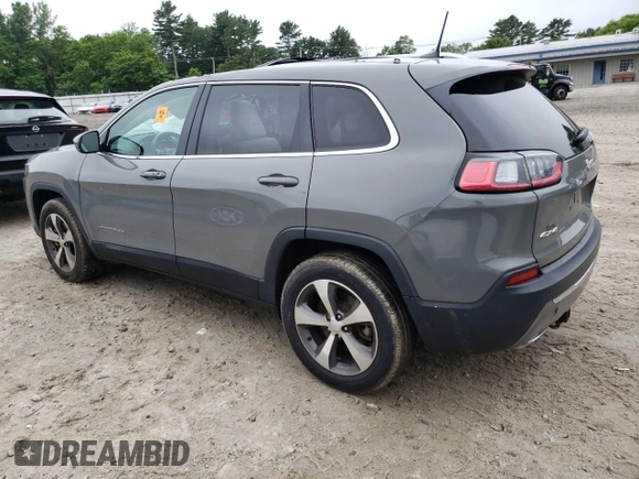 2021 Jeep Cherokee Limited with VIN 1C4PJMDX5MD105237, listed as a Copart auction lot 61389155 with 55,173 mi miles and Salvage title. Bid and sale history available at DreamBid. Image 2.
