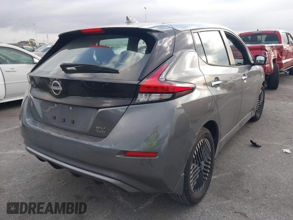 2025 Nissan LEAF SV Plus with VIN 1N4CZ1CV8SC557617, listed as a IAAI auction lot 41551466 with 2,411 mi miles and . Bid and sale history available at carsss.com. Image 4.