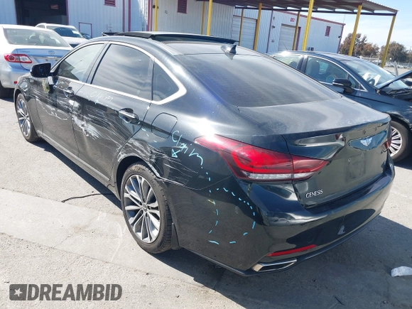 2016 Hyundai Genesis 3.8L z VIN KMHGN4JE3GU131049, wystawiony jako IAAI lot #42022155 z przebiegiem 107 801 mil mil oraz . Historia ofert i sprzedaży dostępna na DreamBid. Obrazek 3.