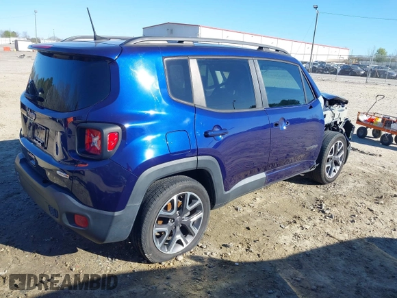 2018 Jeep Renegade Latitude with VIN ZACCJABB4JPJ03414, listed as a IAAI auction lot 41802992 with 83,160 mi miles and . Bid and sale history available at DreamBid. Image 4.