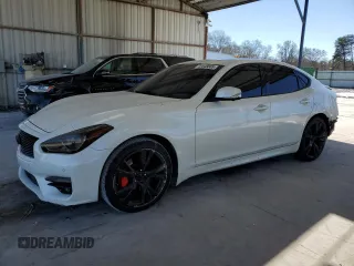 2017 Infiniti Q70 3.7 with VIN JN1BY1AP4HM741603, listed as a Copart auction lot 46548605 with 142,201 mi miles and Salvage Title. Bid and sale history available at DreamBid. Image 1.