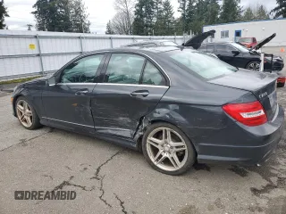 2013 Mercedes-Benz C-Class C 250 Sport with VIN WDDGF4HB0DA772708, listed as a Copart auction lot 51168445 with 38,790 mi miles and Salvage Title. Bid and sale history available at carsss.com. Image 2.