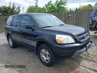 2005 Honda Pilot LX with VIN 2HKYF18195H533172, listed as a IAAI auction lot 42216616 with 239,128 mi miles and . Bid and sale history available at DreamBid. Image 1.