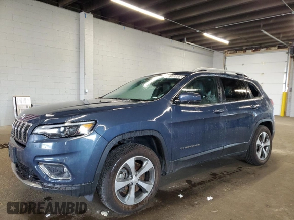 2020 Jeep Cherokee Limited with VIN 1C4PJMDN4LD537282, listed as a Copart auction lot 57639635 with 55,237 mi miles and Clean title. Bid and sale history available at DreamBid. Image 1.