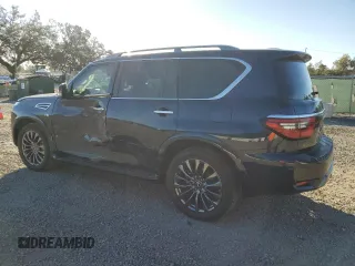 2021 Nissan Armada Platinum with VIN JN8AY2CC6M9145404, listed as a Copart auction lot 81495114 with 48,084 mi miles and Salvage Title. Bid and sale history available at carsss.com. Image 2.