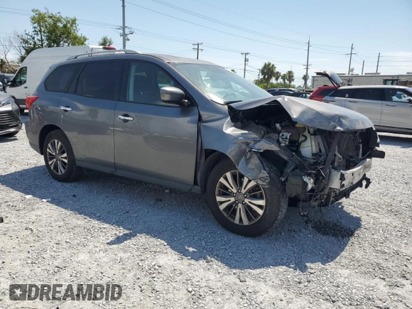 2018 Nissan Pathfinder SV with VIN 5N1DR2MNXJC659370, listed as a Copart auction lot 58705185 with 129,137 mi miles and Salvage title. Bid and sale history available at DreamBid. Image 4.