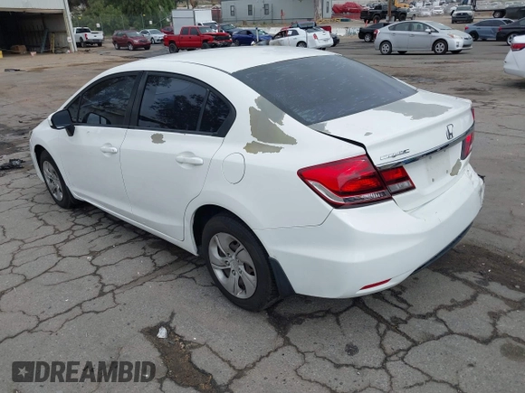 2014 Honda Civic Sedan LX with VIN 2HGFB2F50EH557224, listed as a IAAI auction lot 42105114 with 175,815 mi miles. Bid and sale history available at carsss.com. Image 3.