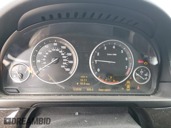2011 BMW 5 Series 535i xDrive with VIN WBAFU7C54BC872856, listed as a Copart auction lot 53937455 with 152,939 mi miles and Salvage Title. Bid and sale history available at carsss.com. Image 9.