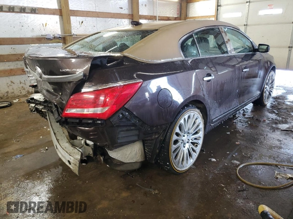 2015 Buick LaCrosse Premium II with VIN 1G4GF5G38FF166214, listed as a Copart auction lot 45021765 with 304,439 mi miles and Salvage Title. Bid and sale history available at DreamBid. Image 3.