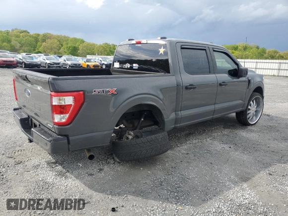 2021 Ford F-150 XL с VIN 1FTEW1CP7MFC76259, выставлен на аукционе Copart как лот 52684345 с пробегом 35 108 миль миль и Списание • Salvage title. История ставок и продаж доступна на DreamBid. Изображение 3.