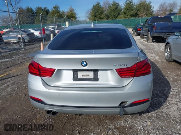 2018 BMW 4 Series 430i with VIN WBA4J1C56JBG80262, listed as a IAAI auction lot 41451833 with 148,487 mi miles and . Bid and sale history available at carsss.com. Image 17.
